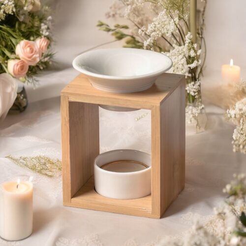 Brûle-parfum Arina en diffusion avec fondants parfumés pour une ambiance apaisante et raffinée