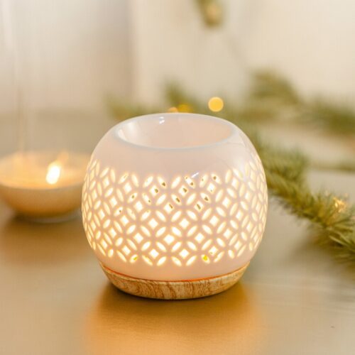 Brûle-parfum Qianbi céramique Noël décoration festive diffusion élixirs huiles essentielles monnaie porte-bonheur